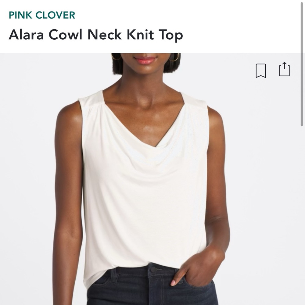 Pink Clover Alara cowl neck blouse